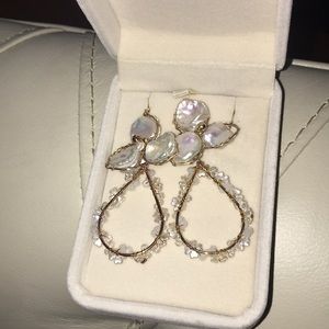 14k golden hand-made earring